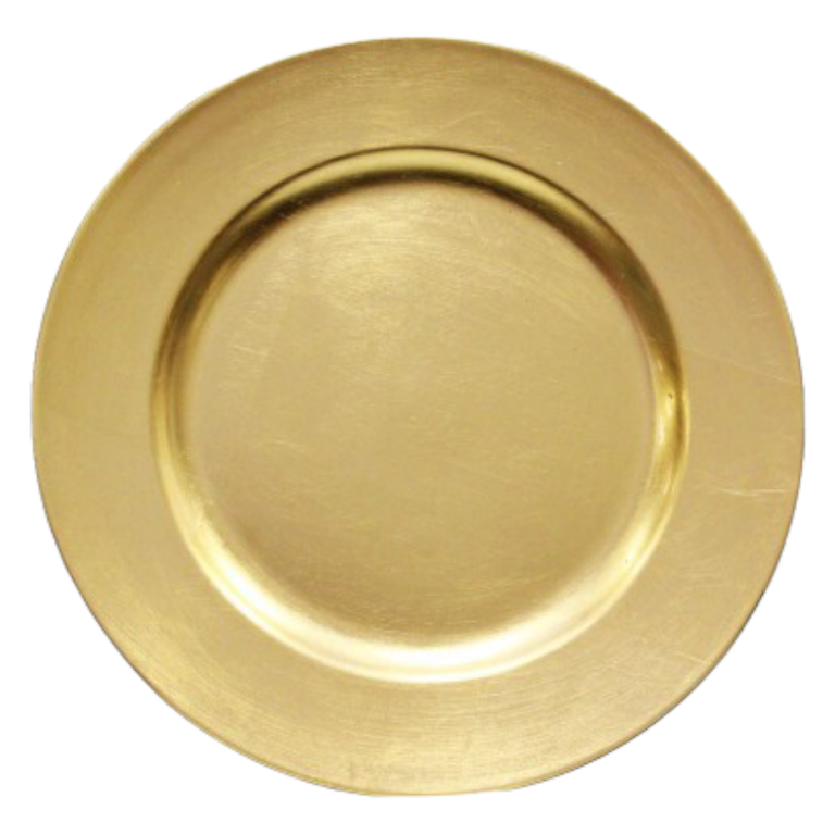 gold acrylic plate
